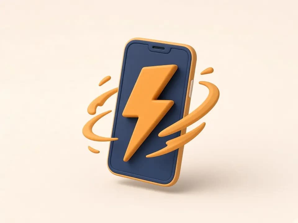 Ekranından şimşek çıkan akıllı telefon
